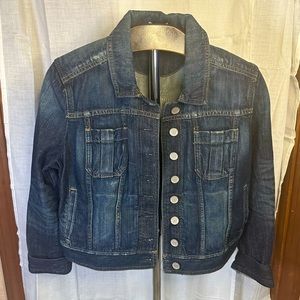 Express blue Jean jacket size LARGE